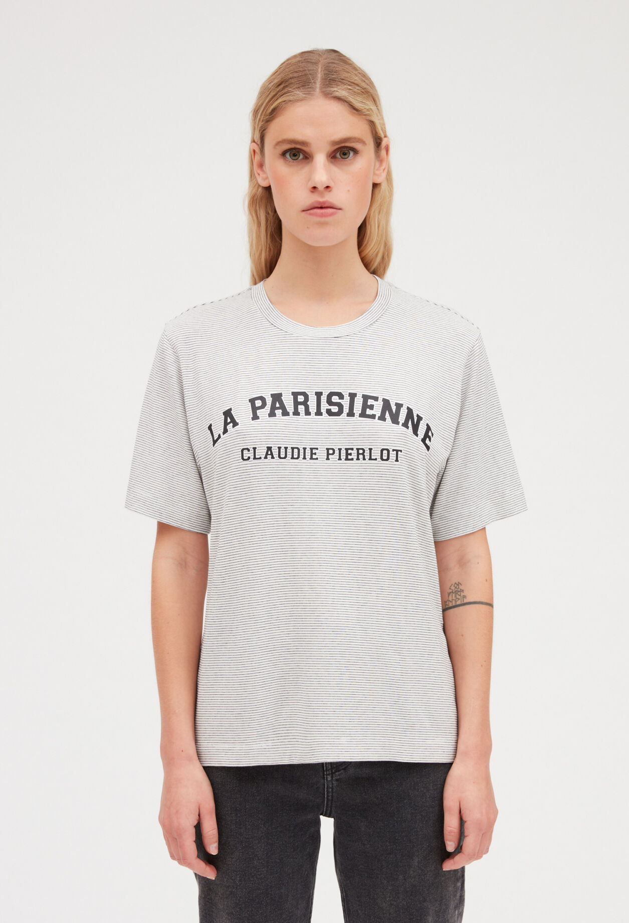 끌로디피에로 Claudiepierlot T-shirt La Parisienne raye,BICOLORE