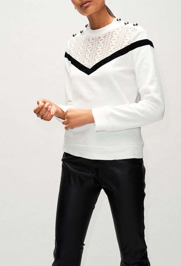 TAMAH19 TAMAH19 : Maille & Sweatshirts couleur ECRU