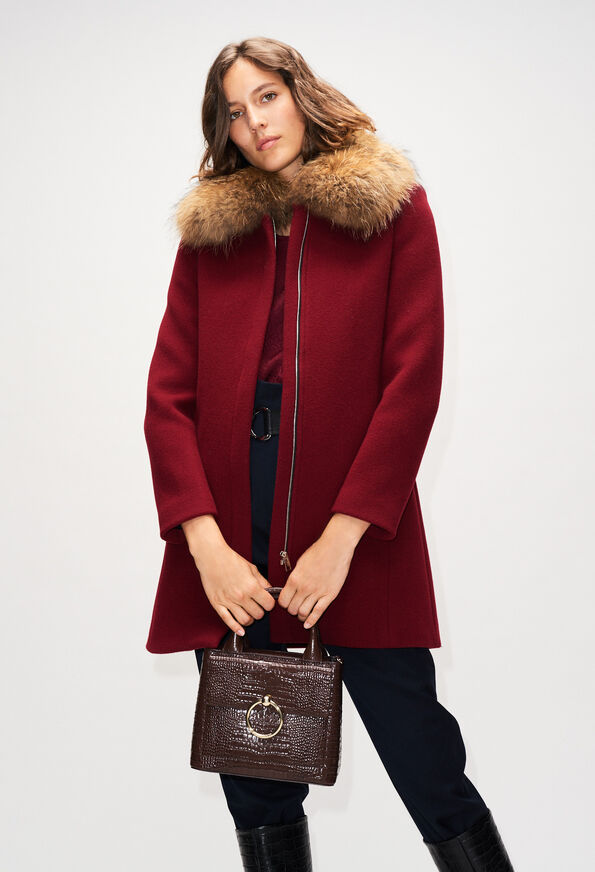 ANOUCKSMALLREPTILECROCOH19 ANOUCKSMALLREPTILECROCOH19 : Sacs et Maroquinerie couleur CHOCOLAT