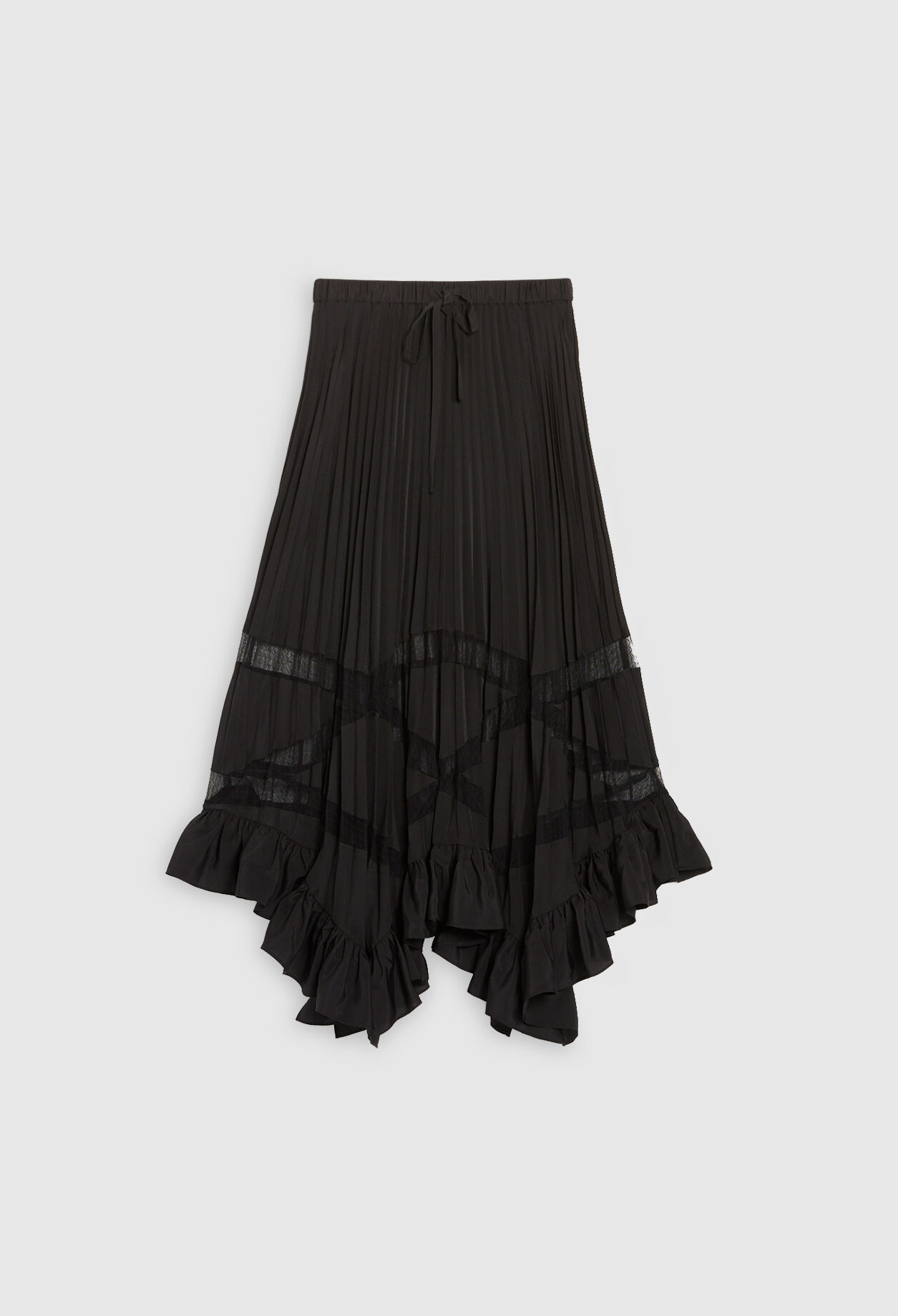 Jupe sale noire asymétrique