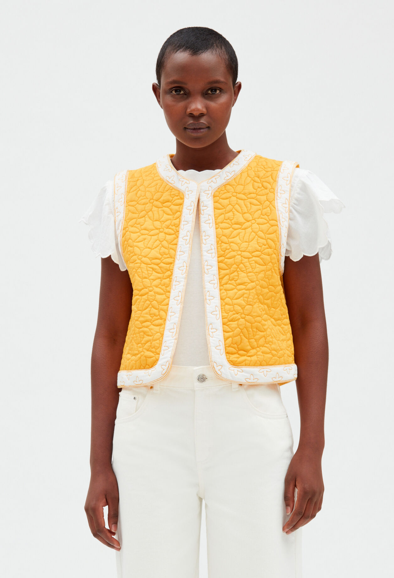 Veste sans manche clearance jaune