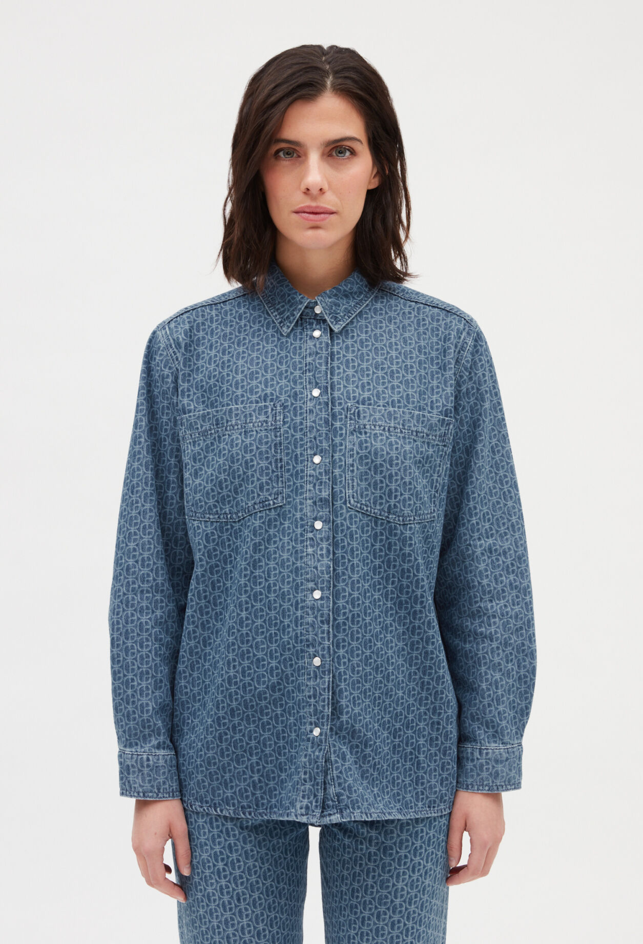 Chemise jean claudie pierlot clearance