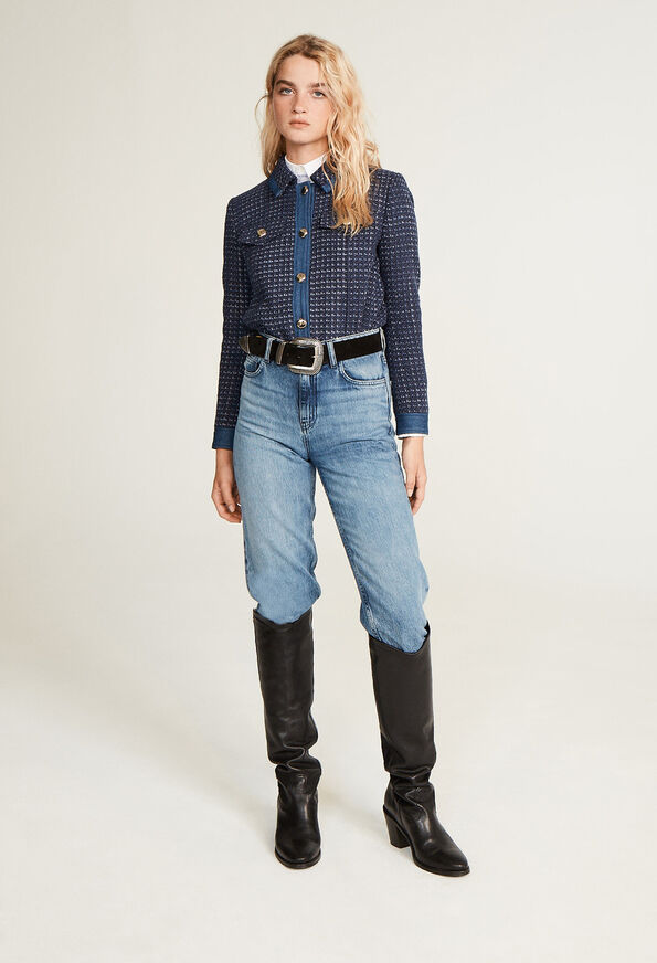 120VIVOLA 120VIVOLA : Vestes couleur DENIM