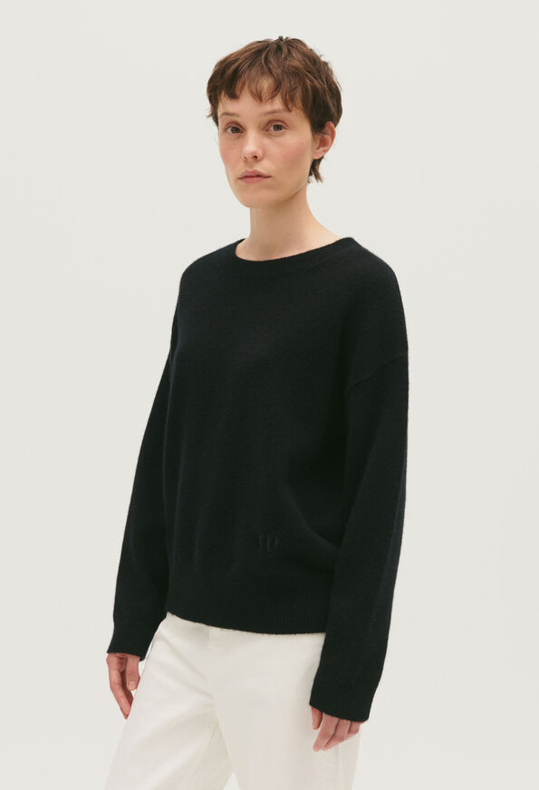 121MADI : Maille & Sweatshirts couleur NOIR