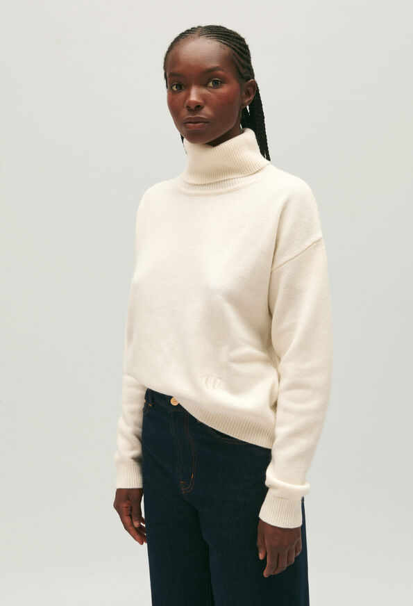 121MADISON : Maille & Sweatshirts couleur ECRU