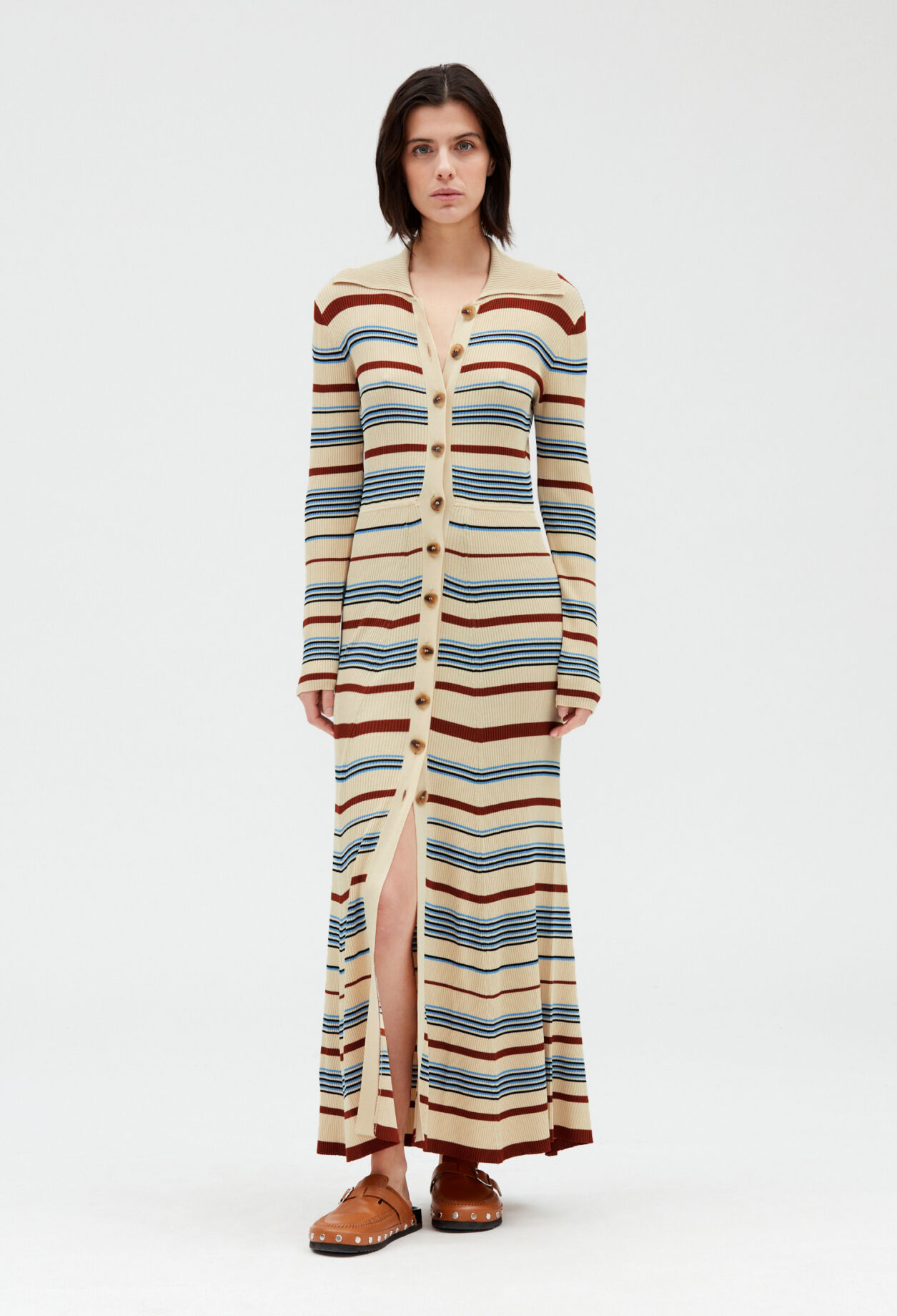 Robe midi boutonn e Claudie Pierlot