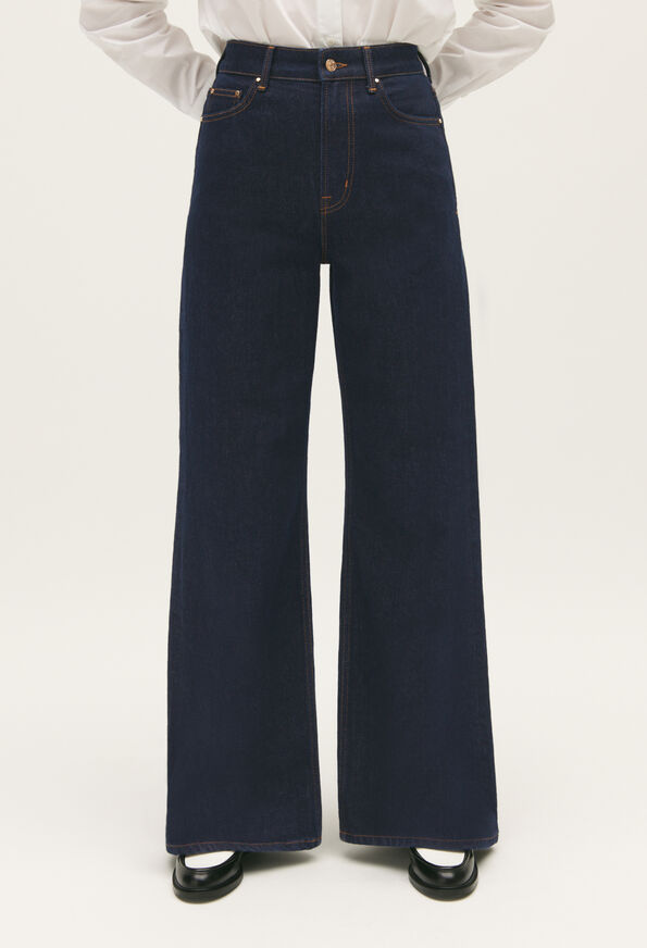 123PANDORE : Pantalons et Jeans couleur DENIM BRUT