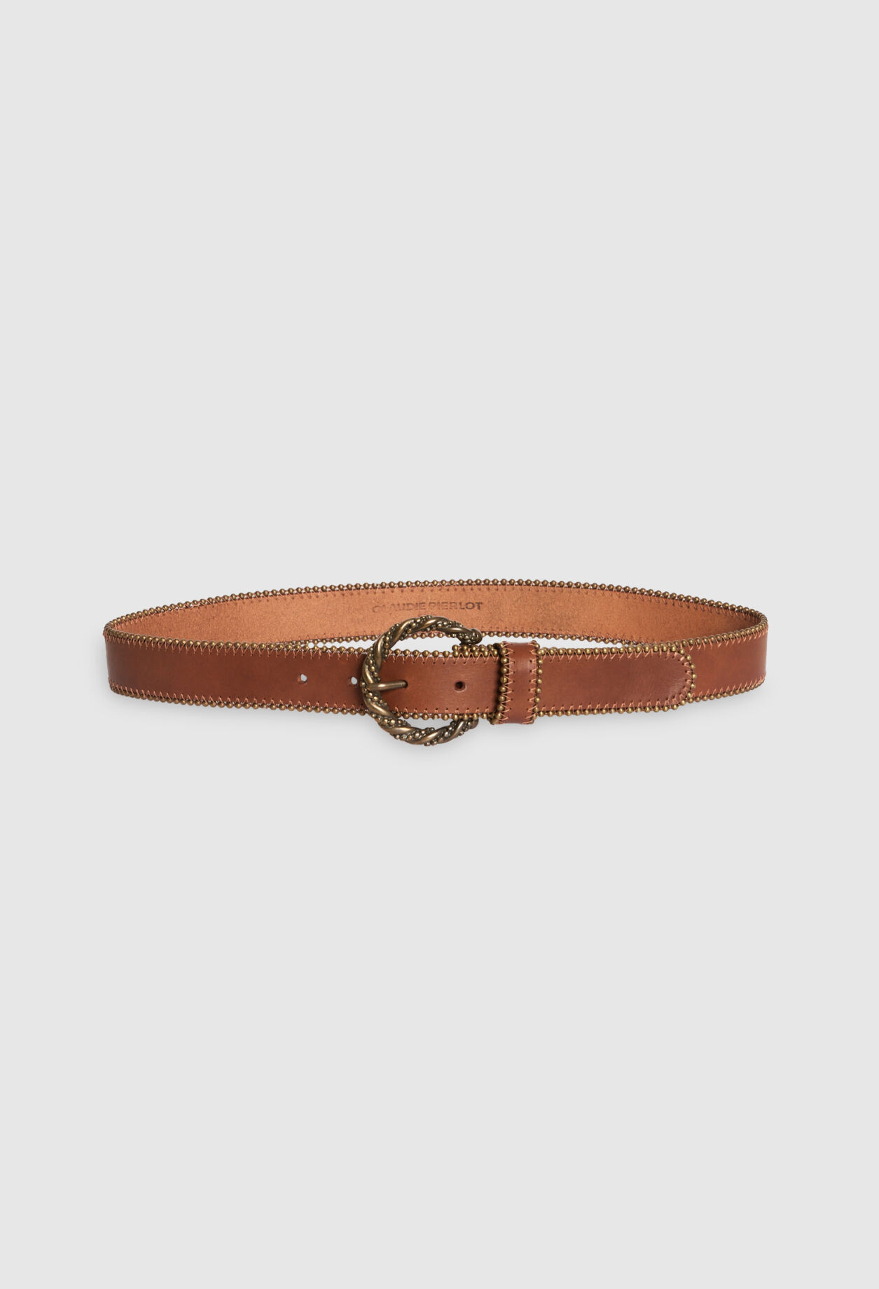 Ceinture cuir camel Claudie Pierlot