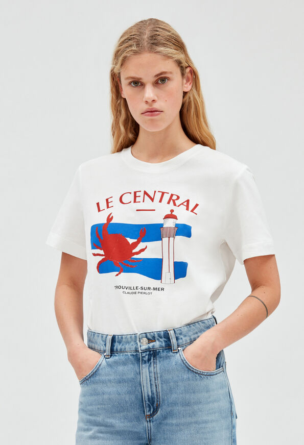 223TOCENTRAL : T-Shirts couleur ECRU