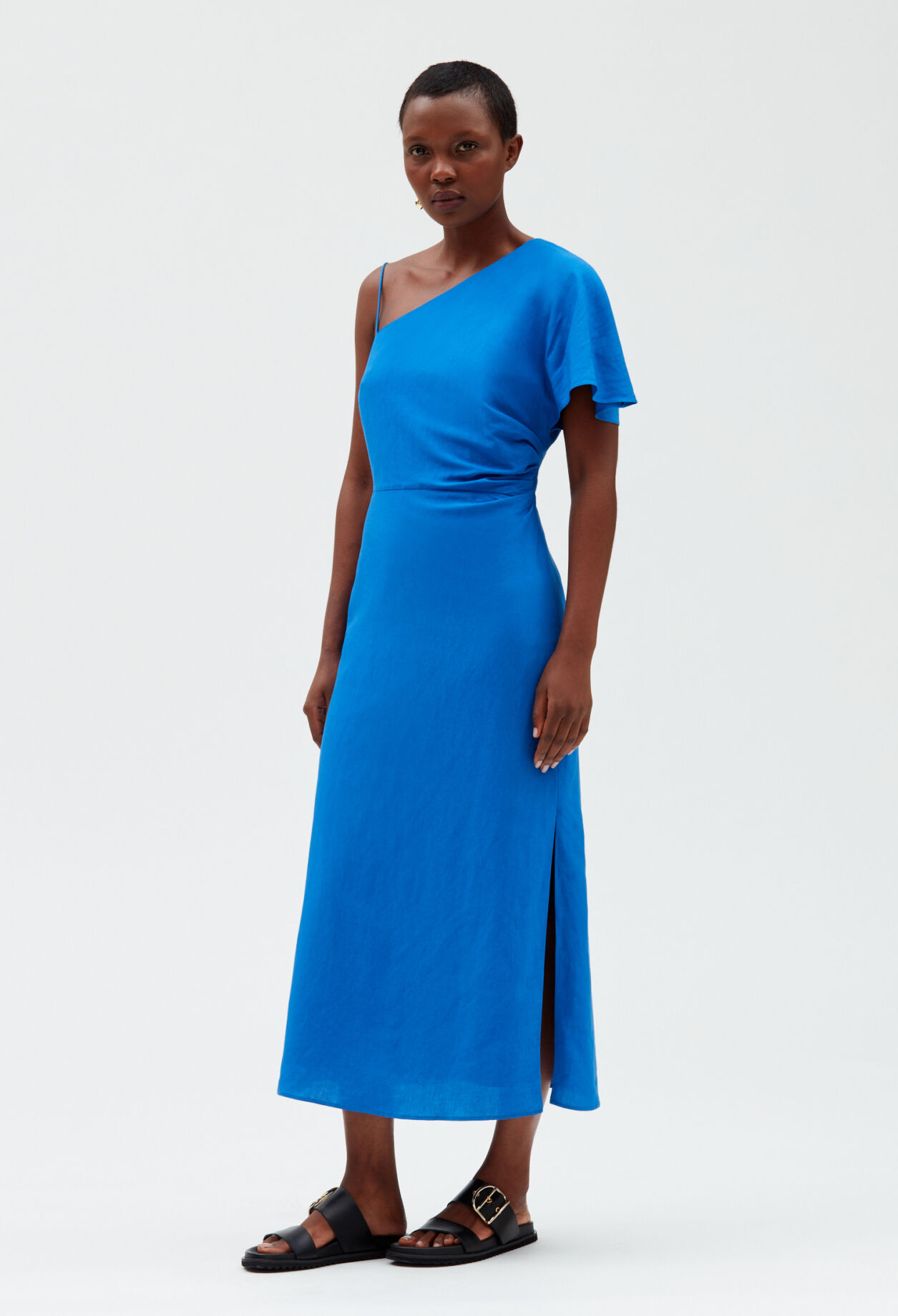 Robe midi bleu sales