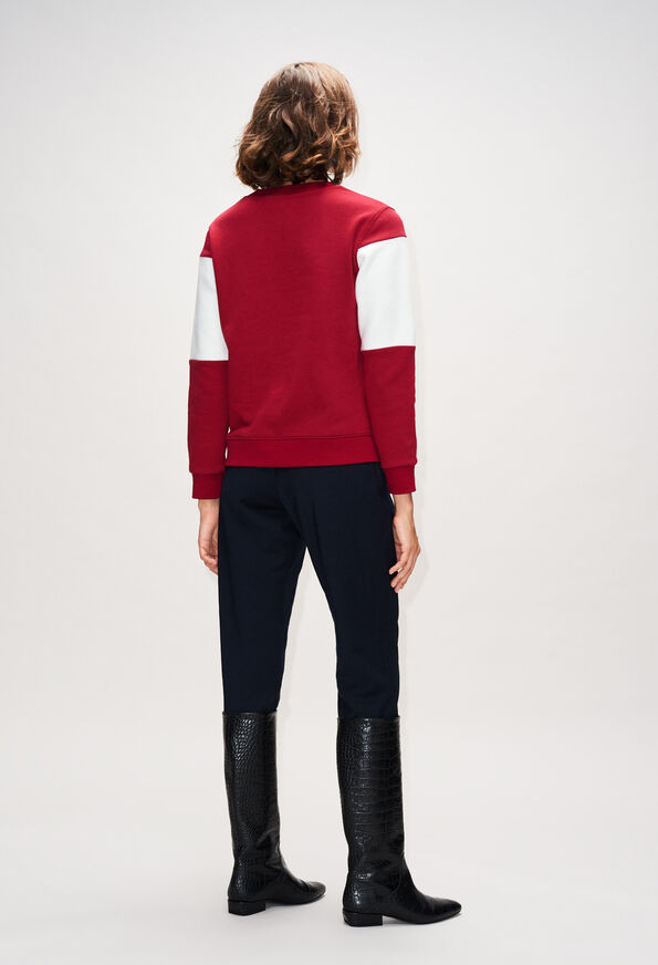 TROPEZH19 TROPEZH19 : Maille & Sweatshirts couleur CERISE