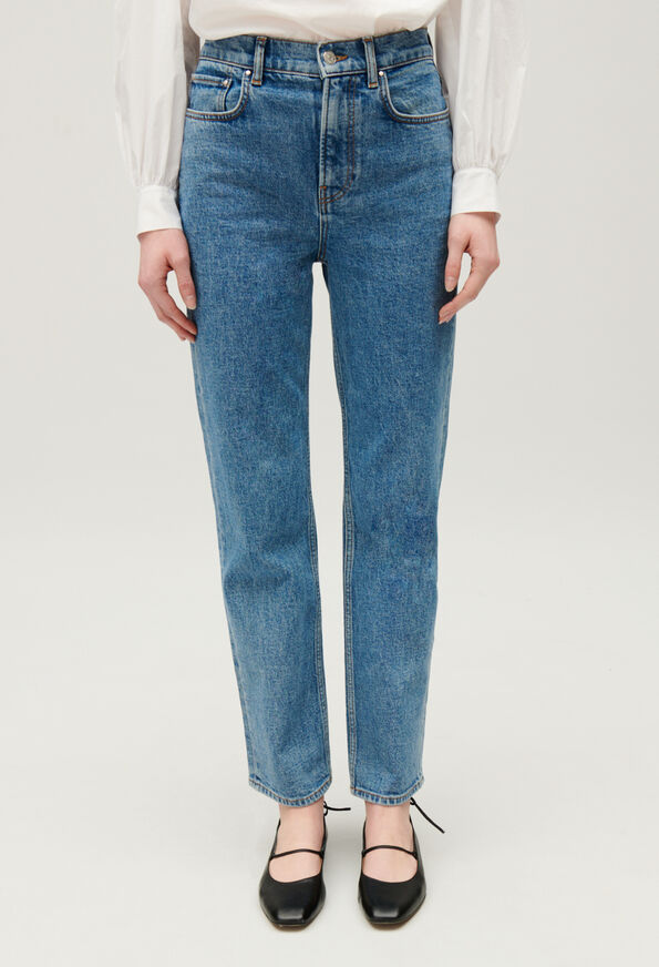 224JEANTOTO : Jeans couleur DENIM CLAIR