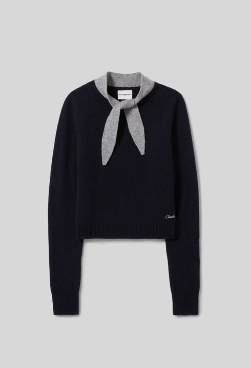 Pull col foulard