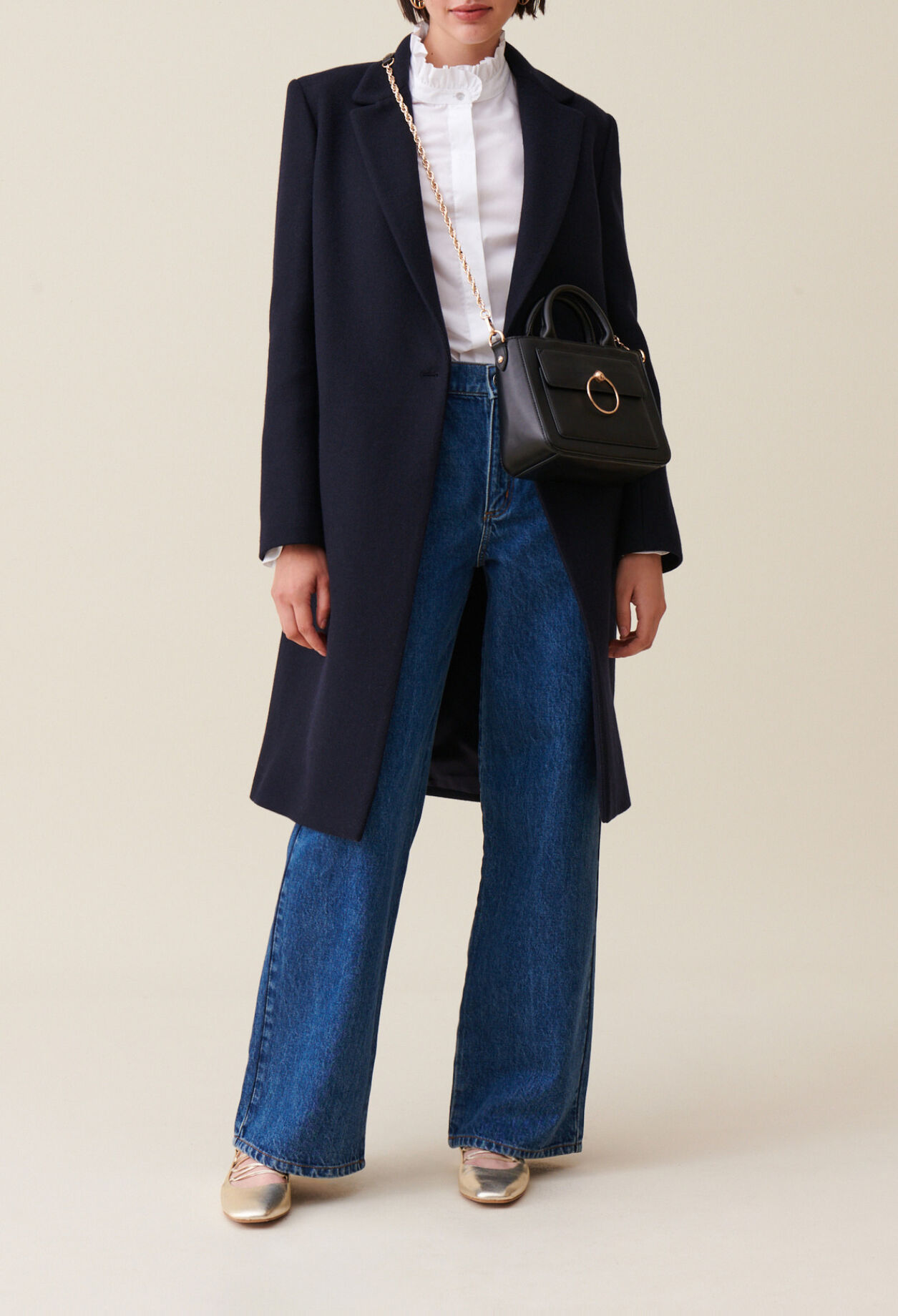 Manteau mi-long tailleur