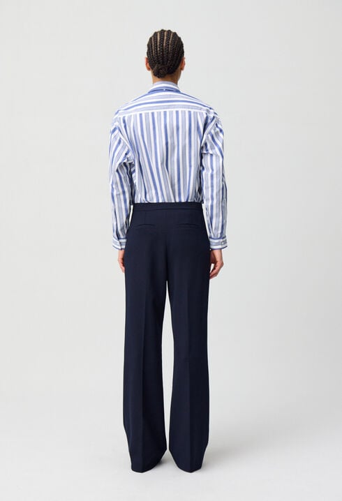 Pantalon droit à pont