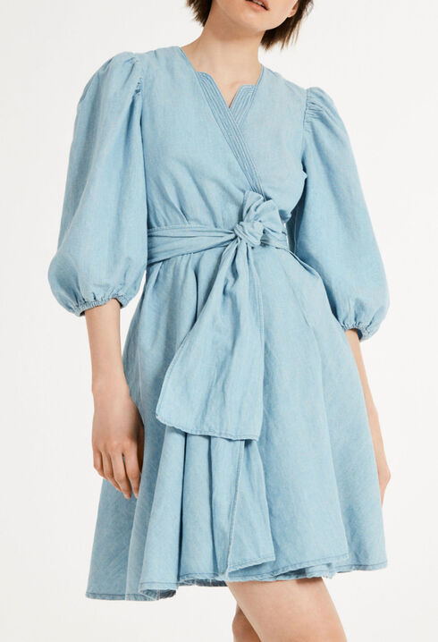 Robe bleu denim