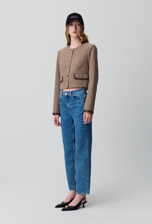 Jean Toto slim 7/8ème bleu délavé