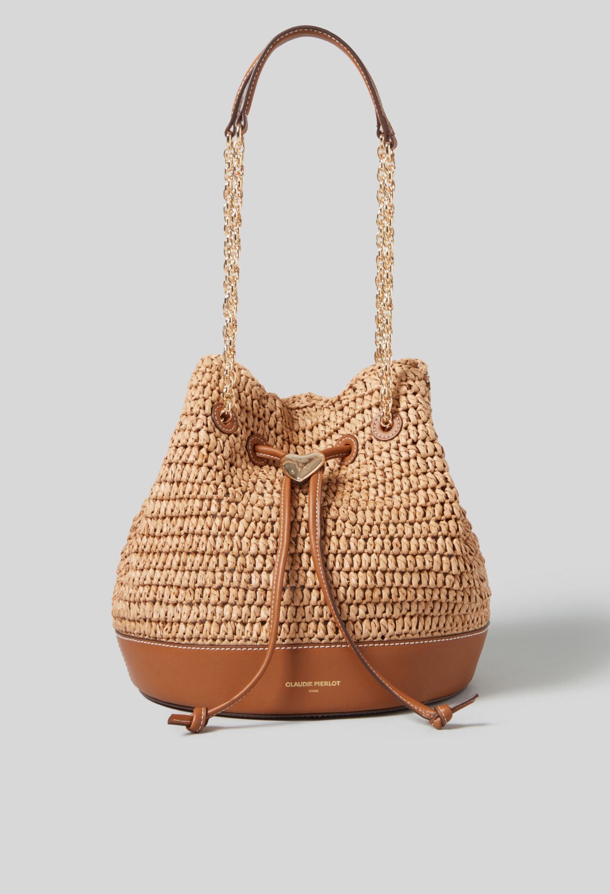 Sac seau panier tressé