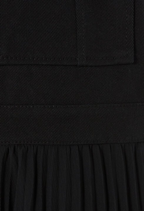 Robe longue plissée