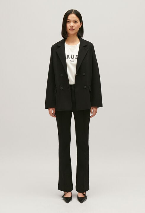 Veste tailleur oversize noir
