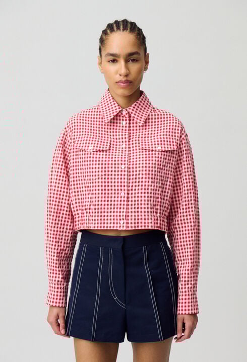 Chemise à carreaux vichy