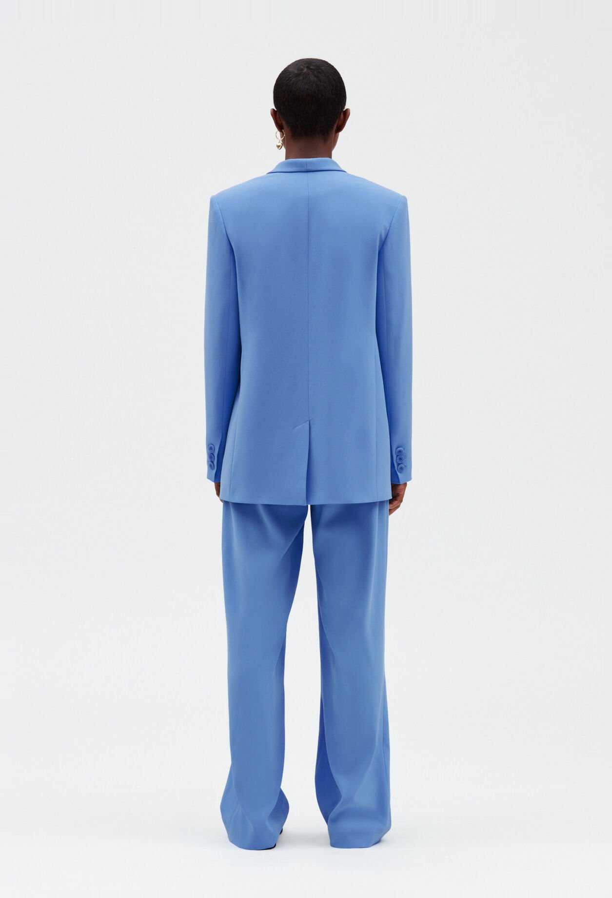 Veste tailleur bleu ciel