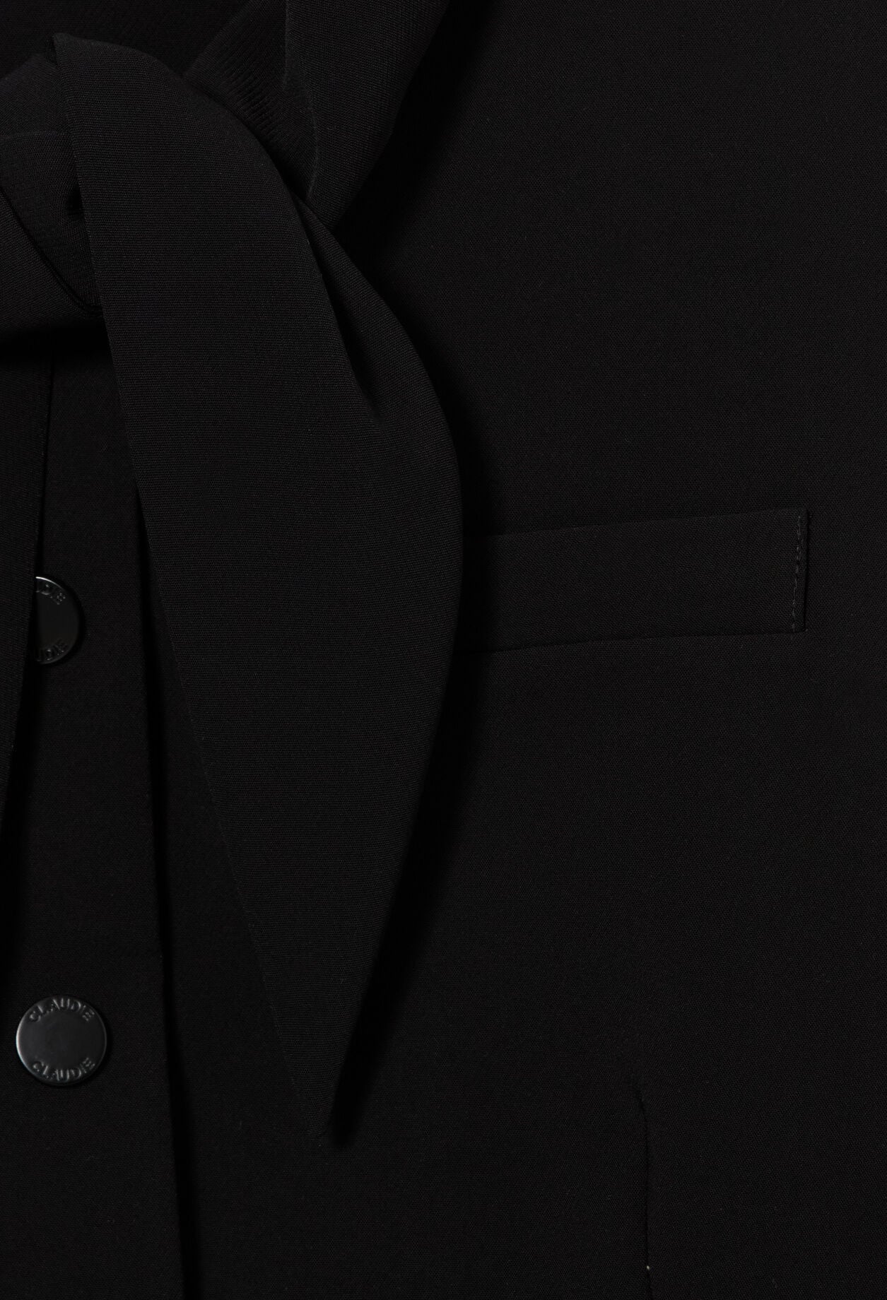Veste col foulard amovible