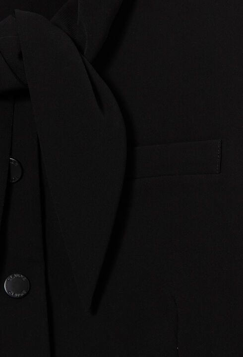 Veste col foulard amovible