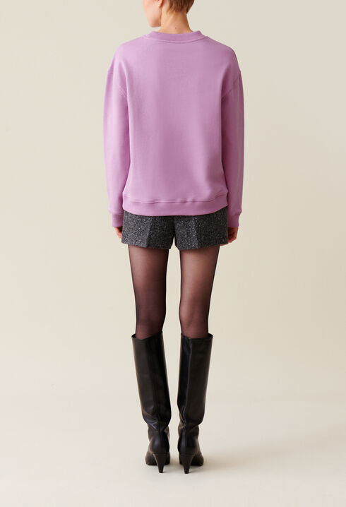 Sweatshirt ample imprim&eacute; Claudie