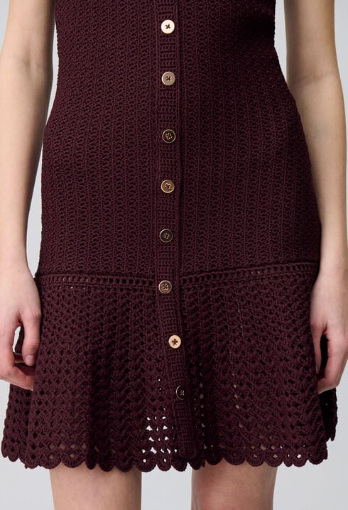Robe courte crochet