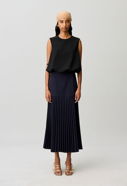 Jupe longue taille haute