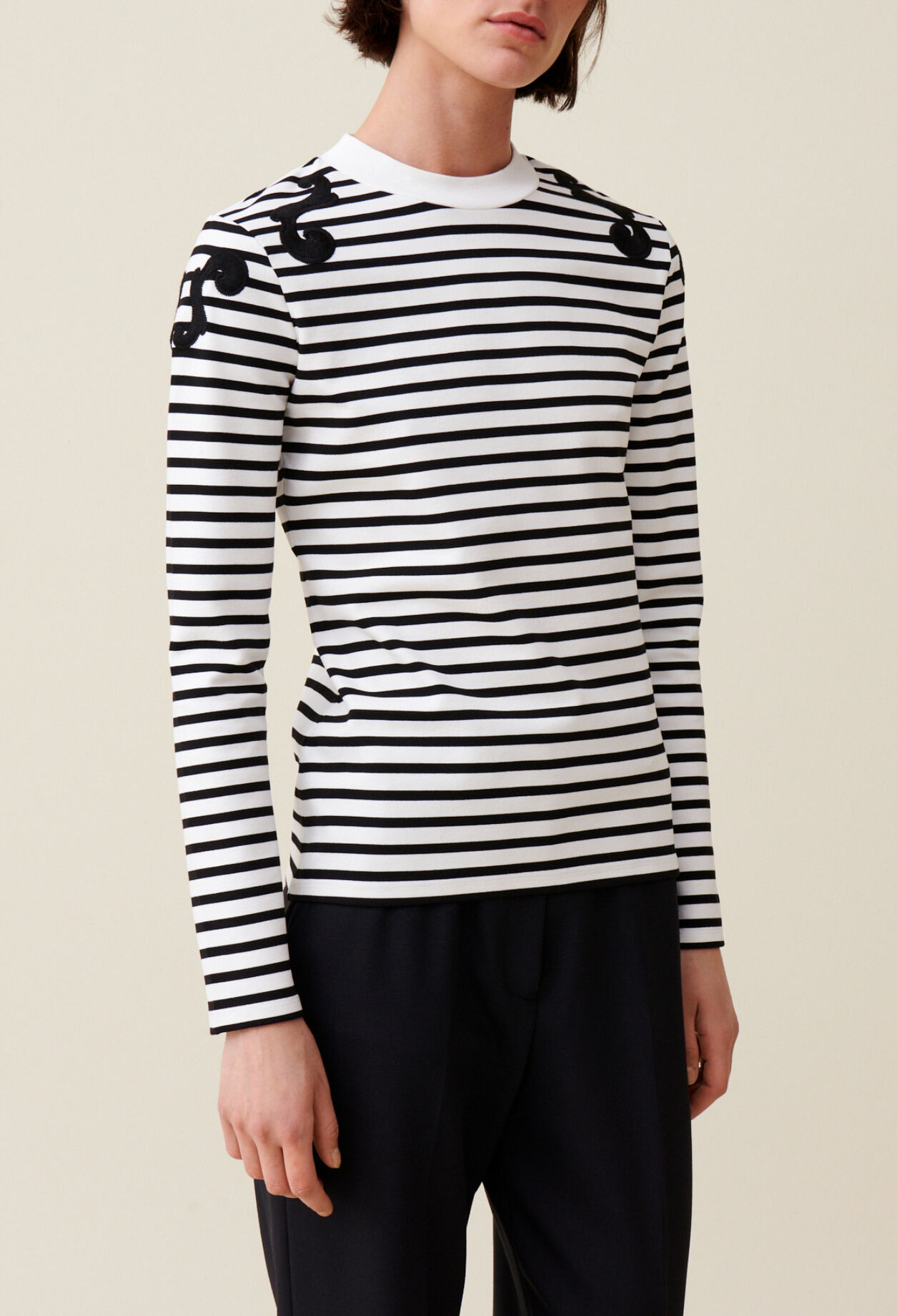 T-shirt marini&egrave;re manches longues