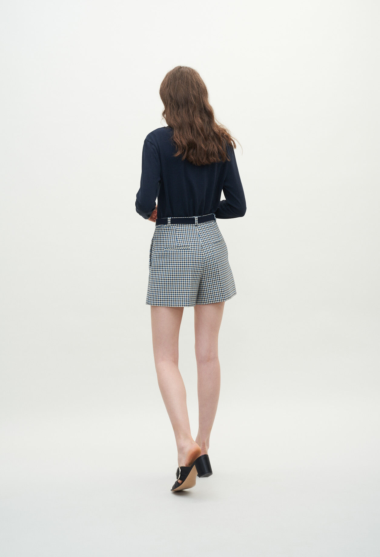 Short à petits carreaux