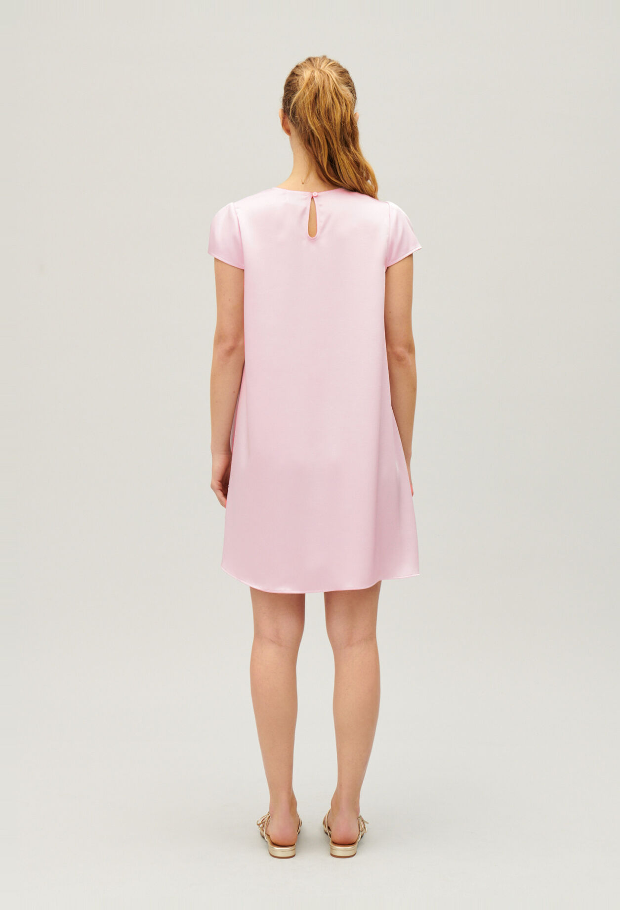 Robe courte babydoll fluide