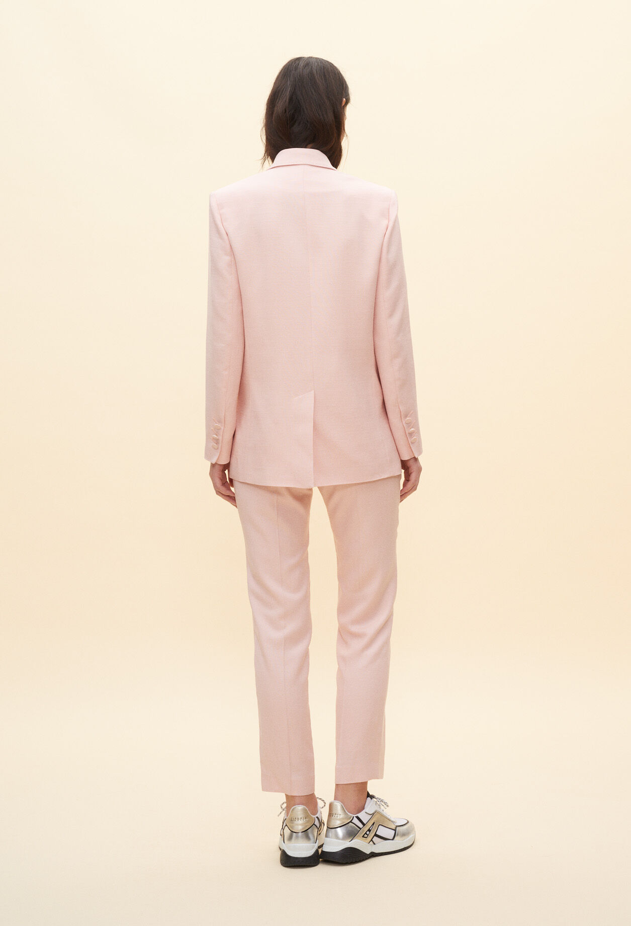Veste de tailleur rose