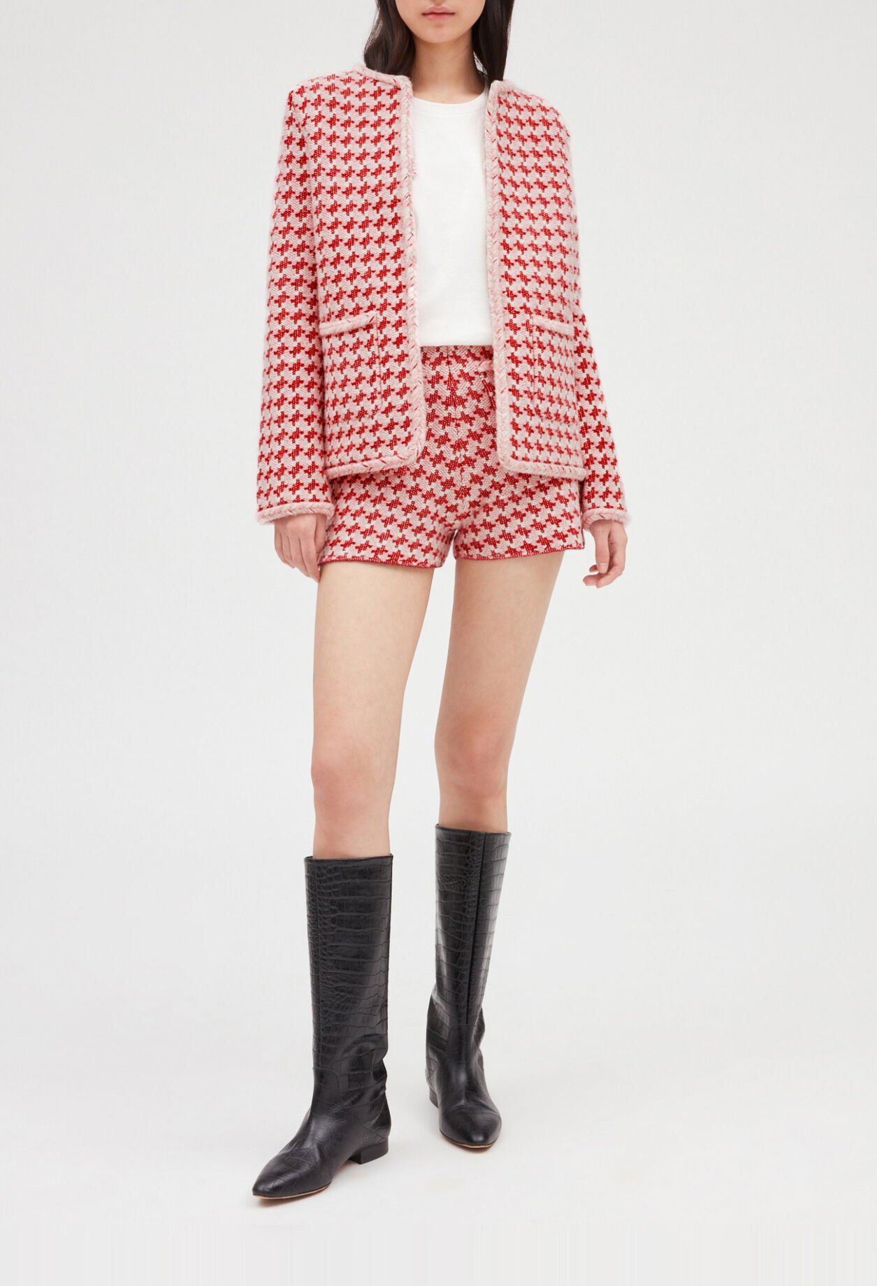 Short maille effet tweed