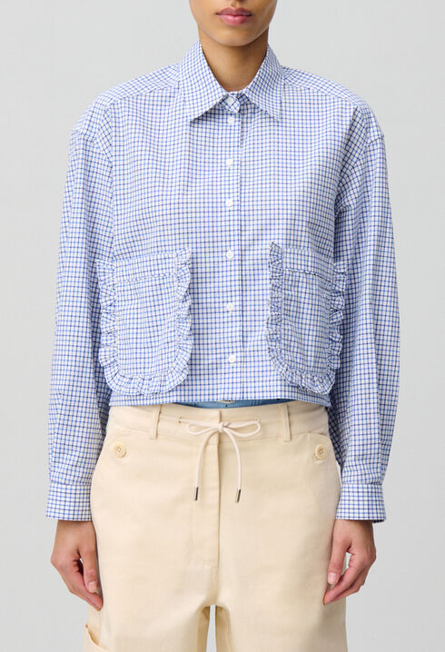 Chemise carreaux poches