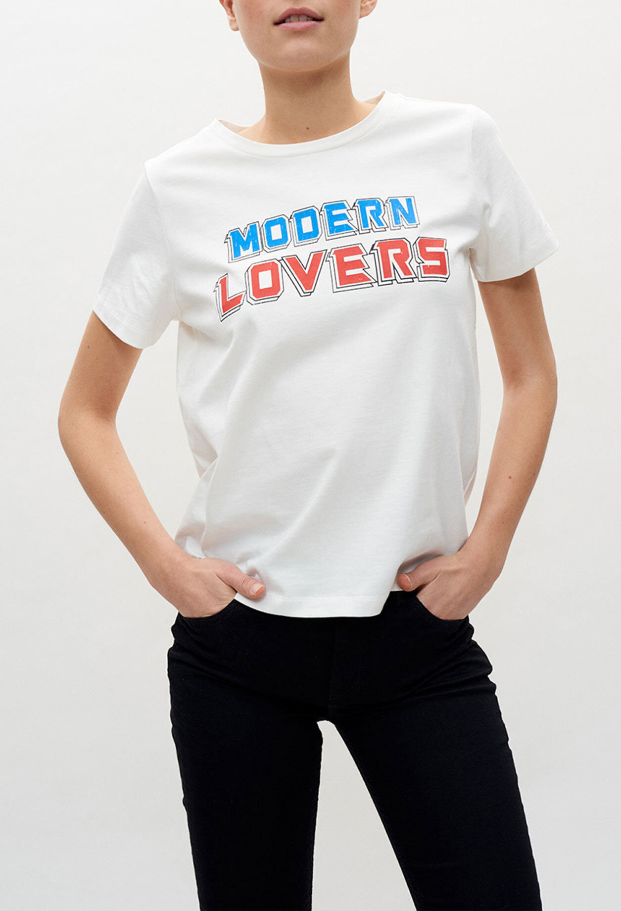 T-shirt blanc sérigraphié