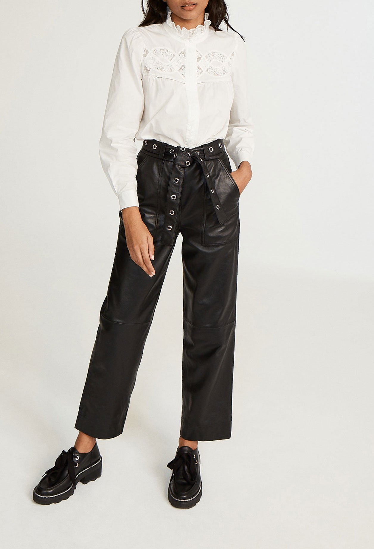Pantalon en cuir pour femme Claudie Pierlot