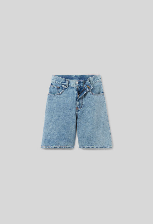 Short denim jambes droites