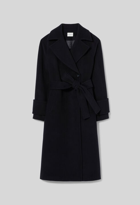 Manteau droit ceinture amovible