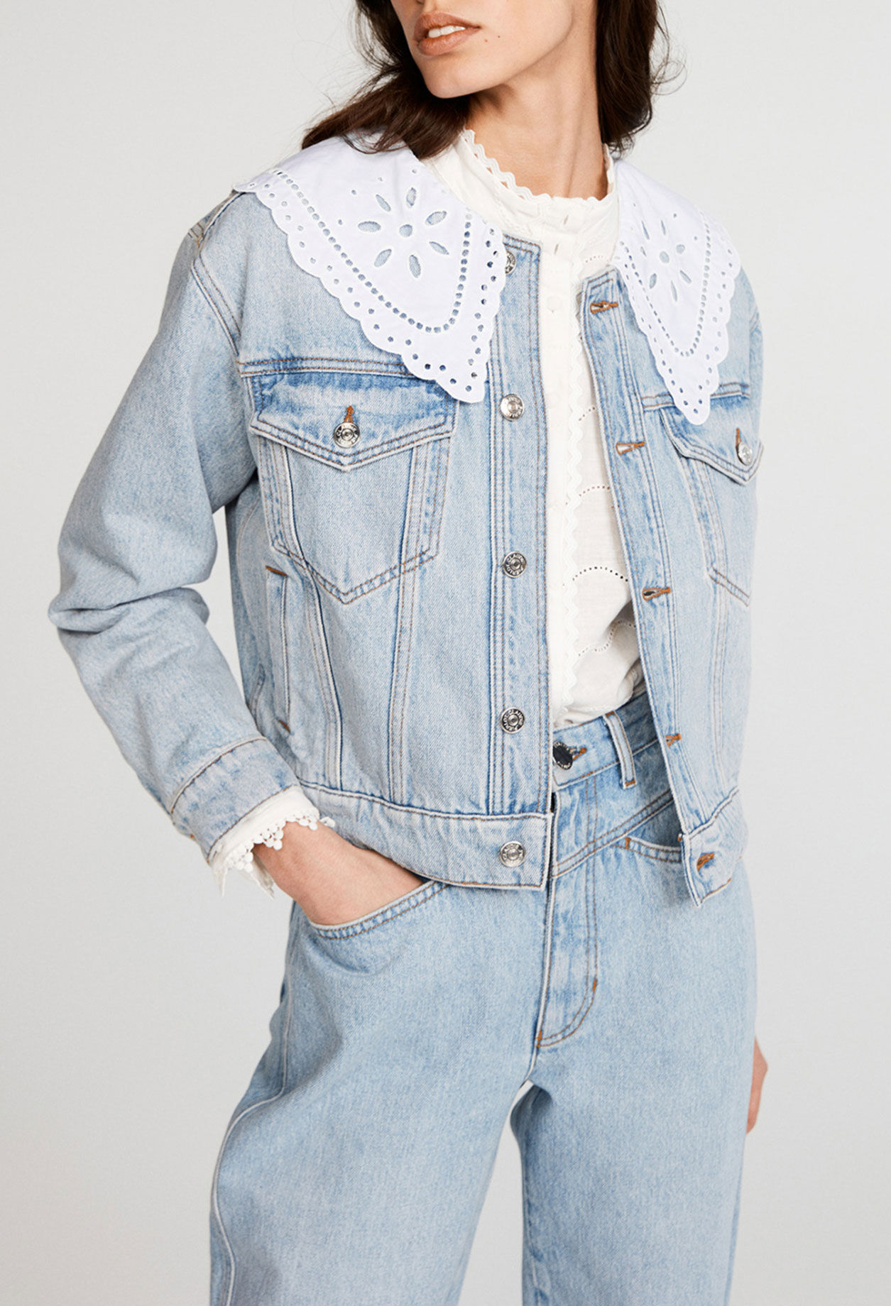 Veste en jean en coton biologique