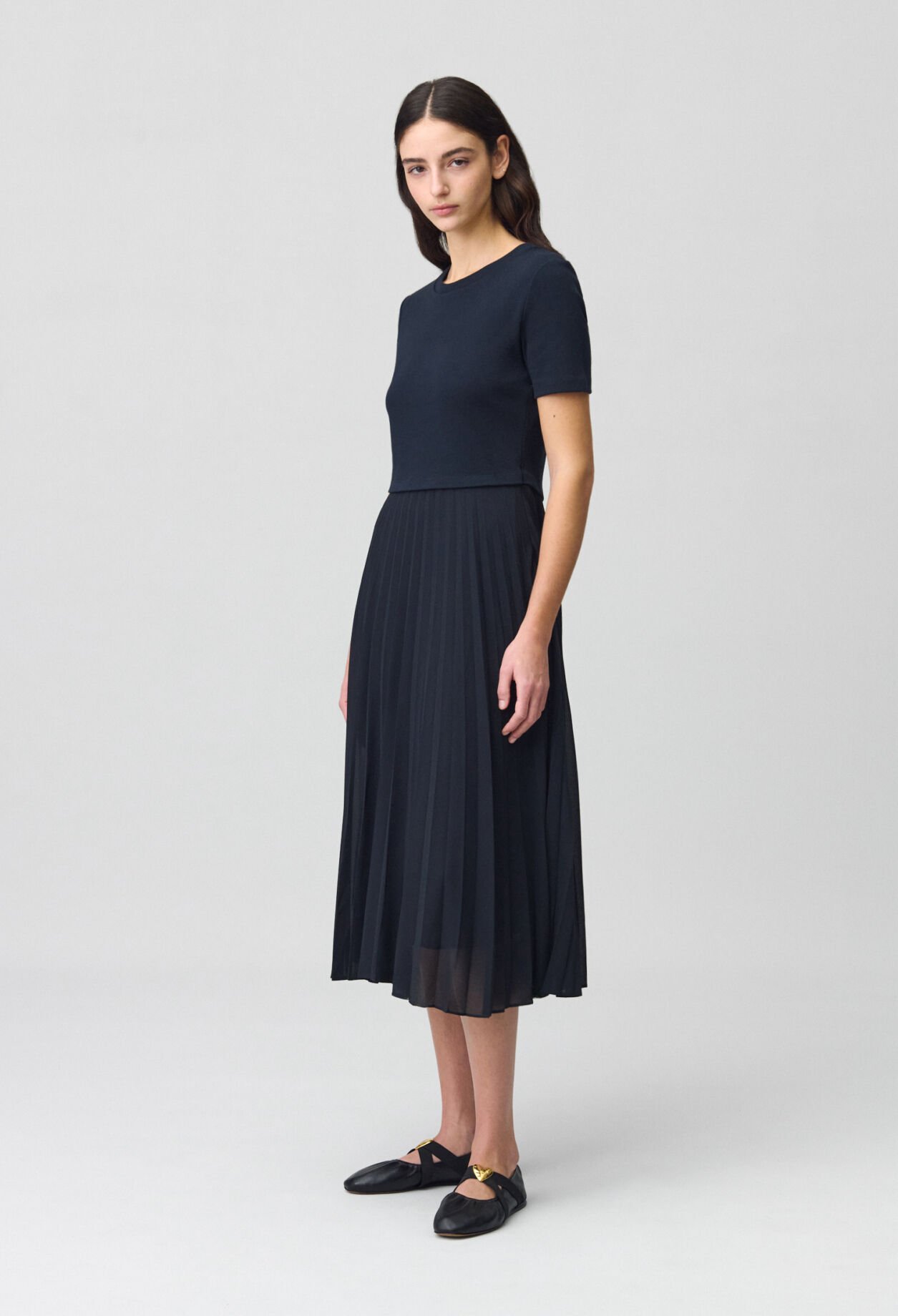 Robe Teli longue bimatière