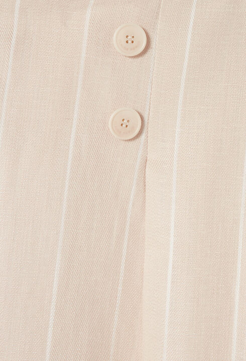 Pantalon tailleur large viscose lin