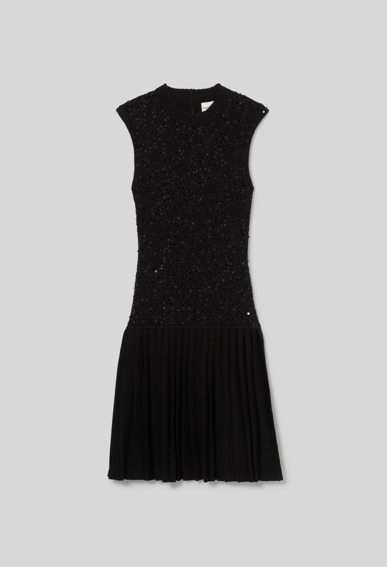 Robe courte ajust&eacute;e maille sequins