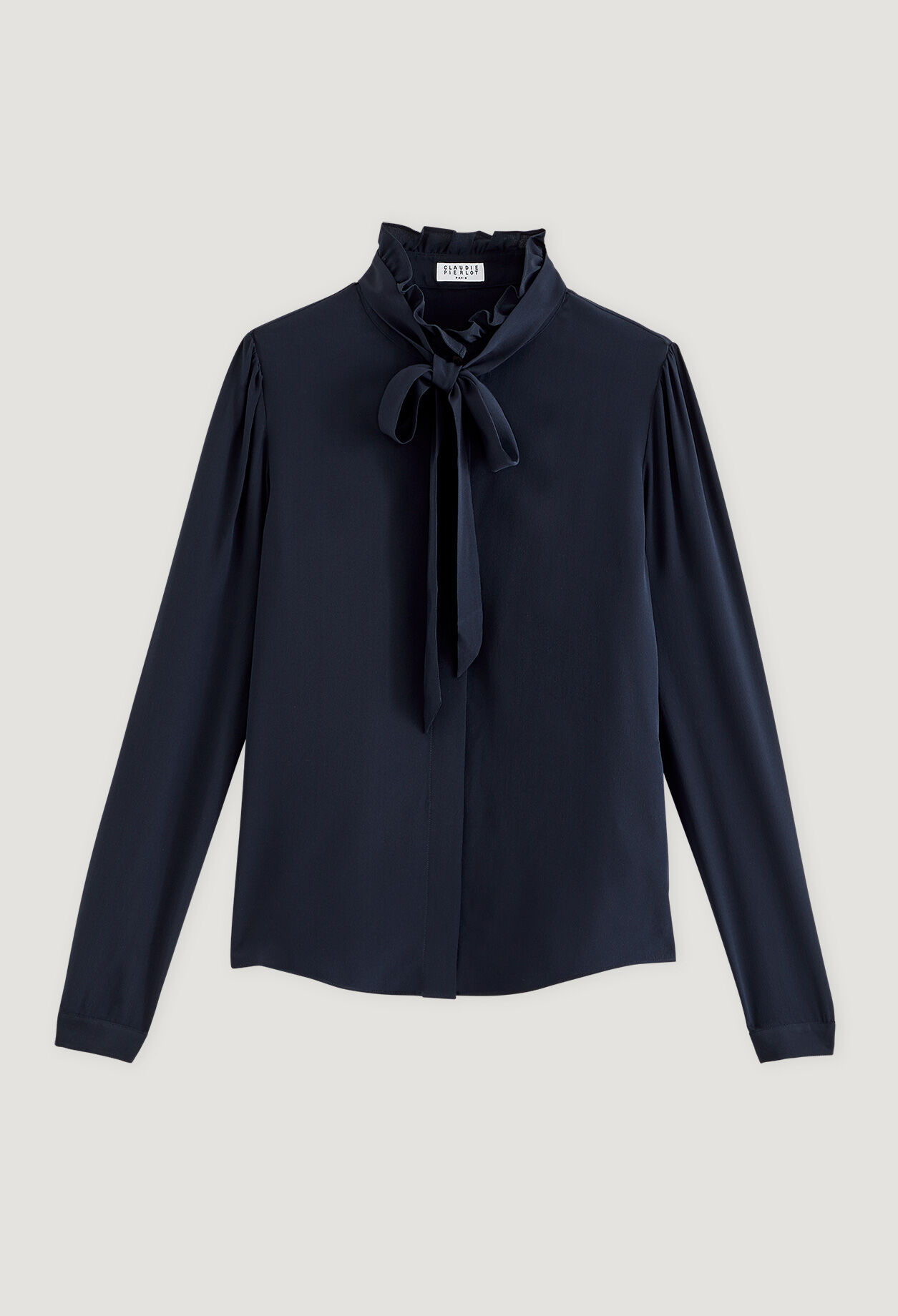 Chemise à col lavallière