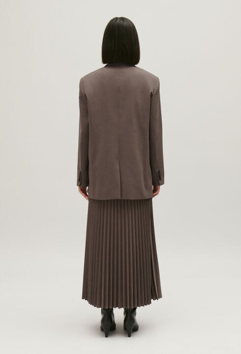 Veste tailleur marron glacé