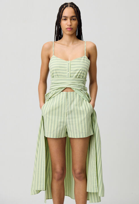 Robe longue à bretelles
