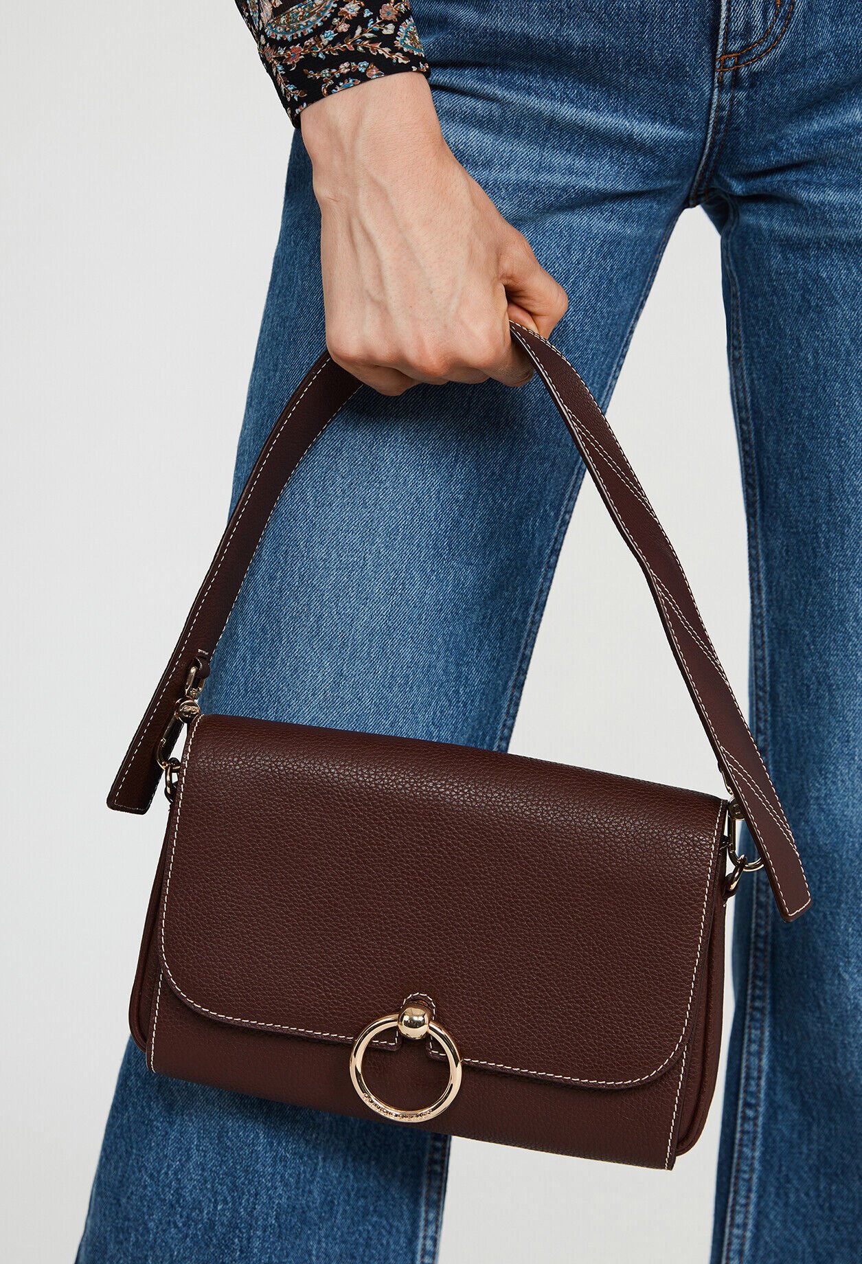Sac Anouchka bordeaux cuir