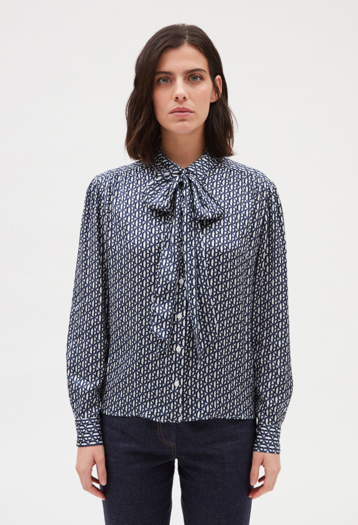 Chemise femme col lavallière new arrivals